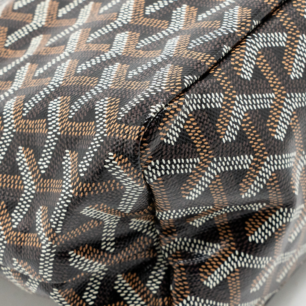 Goyard Mini Boheme Hobo Bag Goyardine Canvas/Calfskin Black SHW