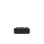 CHANEL 23C SMALL HOBO BAG SHINY CALFSKIN BLACK BRUSHED GHW (MICROCHIP)