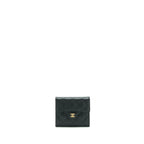 CHANEL CLASSIC SMALL FLAP WALLET CAVIAR BLACK GHW