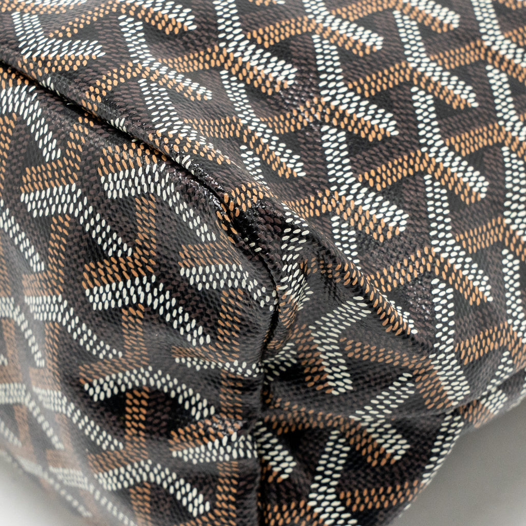 Goyard Mini Boheme Hobo Bag Goyardine Canvas/Calfskin Black SHW