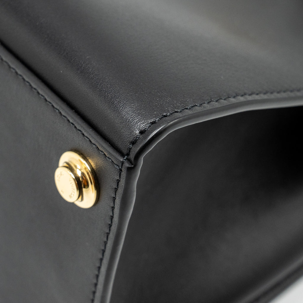 LOUIS VUITTON CITY STEAMER PM GRAINED CALFSKIN BLACK GHW