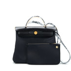 HERMES HERBAG RETOURNE ZIP 31 BAG BLACK GHW