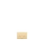 CHANEL CLASSIC FLAP CARD HOLDER CAVIAR BEIGE GHW