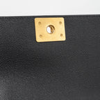 CHANEL MEDIUM BOY BAG LIMITED EDITION CAVIAR BLACK GHW (MICROCHIP)