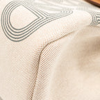 HERMES Circuit 24 HERBAG 31 ZIP BAG CHAINE D’ANCRE CANVAS / LEATHER BEIGE GHW