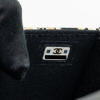 CHANEL MINI FLAP BAG FABRIC BEIGE / MULTICOLOUR LGHW (MICROCHIP)