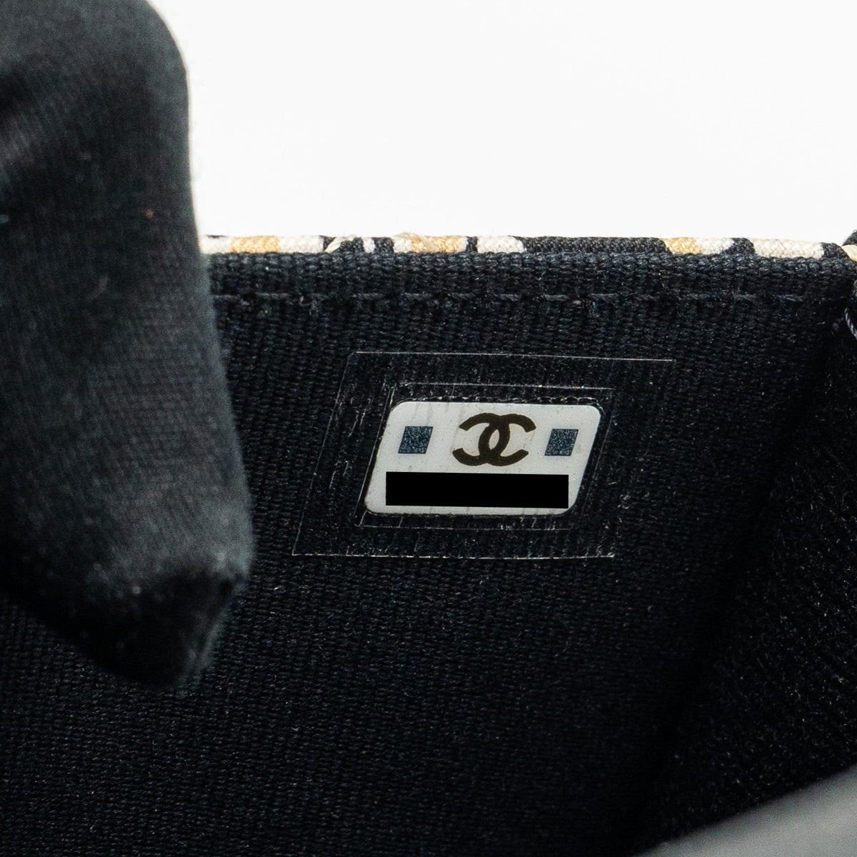 CHANEL MINI FLAP BAG FABRIC BEIGE / MULTICOLOUR LGHW (MICROCHIP)