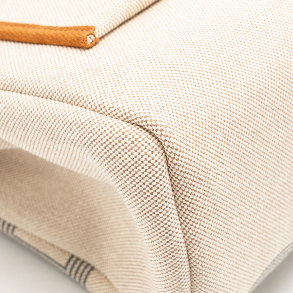 HERMES Circuit 24 HERBAG 31 ZIP BAG CHAINE D’ANCRE CANVAS / LEATHER BEIGE GHW