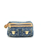 LOUIS VUITTON DENIM BAGGY PM MONOGRAM GHW