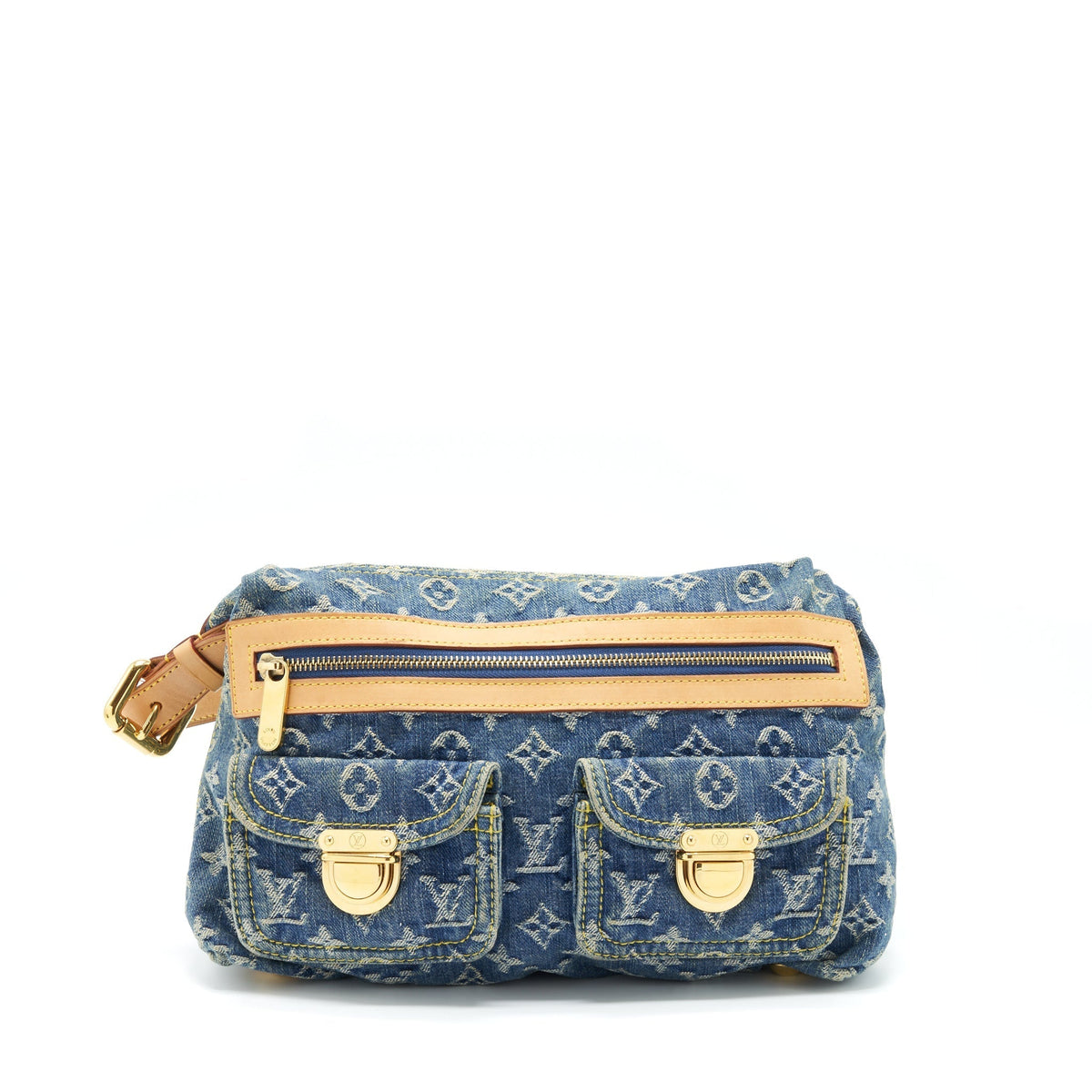 LOUIS VUITTON DENIM BAGGY PM MONOGRAM GHW