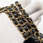 CHANEL MEDIUM CLASSIC DOUBLE FLAP BAG CAVIAR BLACK GHW