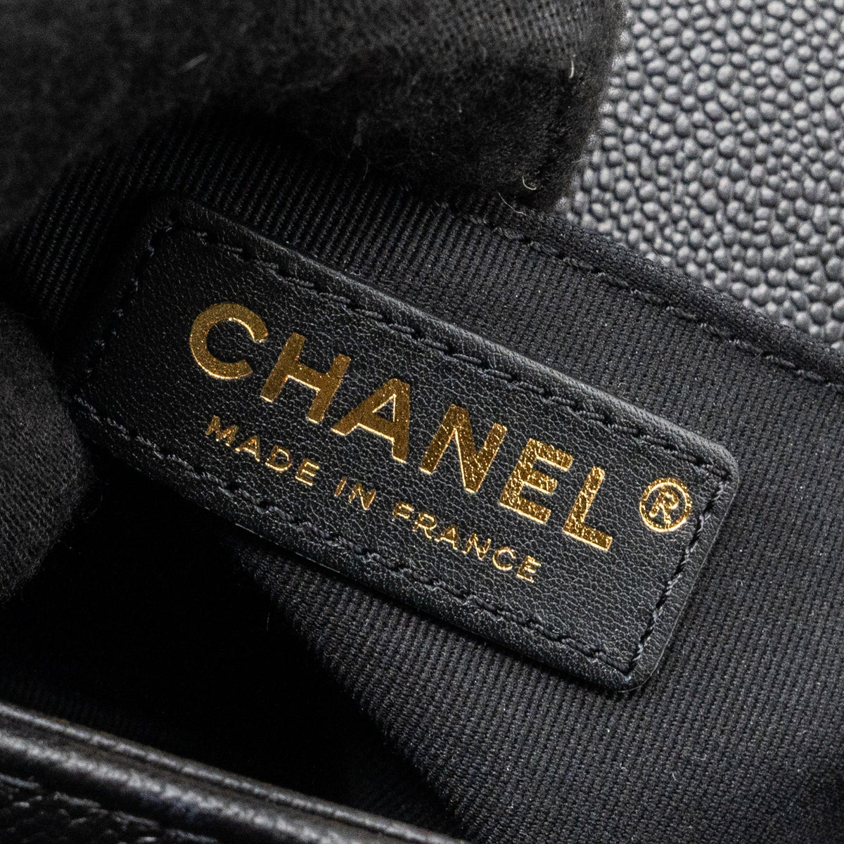 CHANEL MEDIUM BOY BAG LIMITED EDITION CAVIAR BLACK GHW (MICROCHIP)
