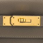 HERMES KELLY 28 TOGO M8 GRIS ASPHALTE GHW