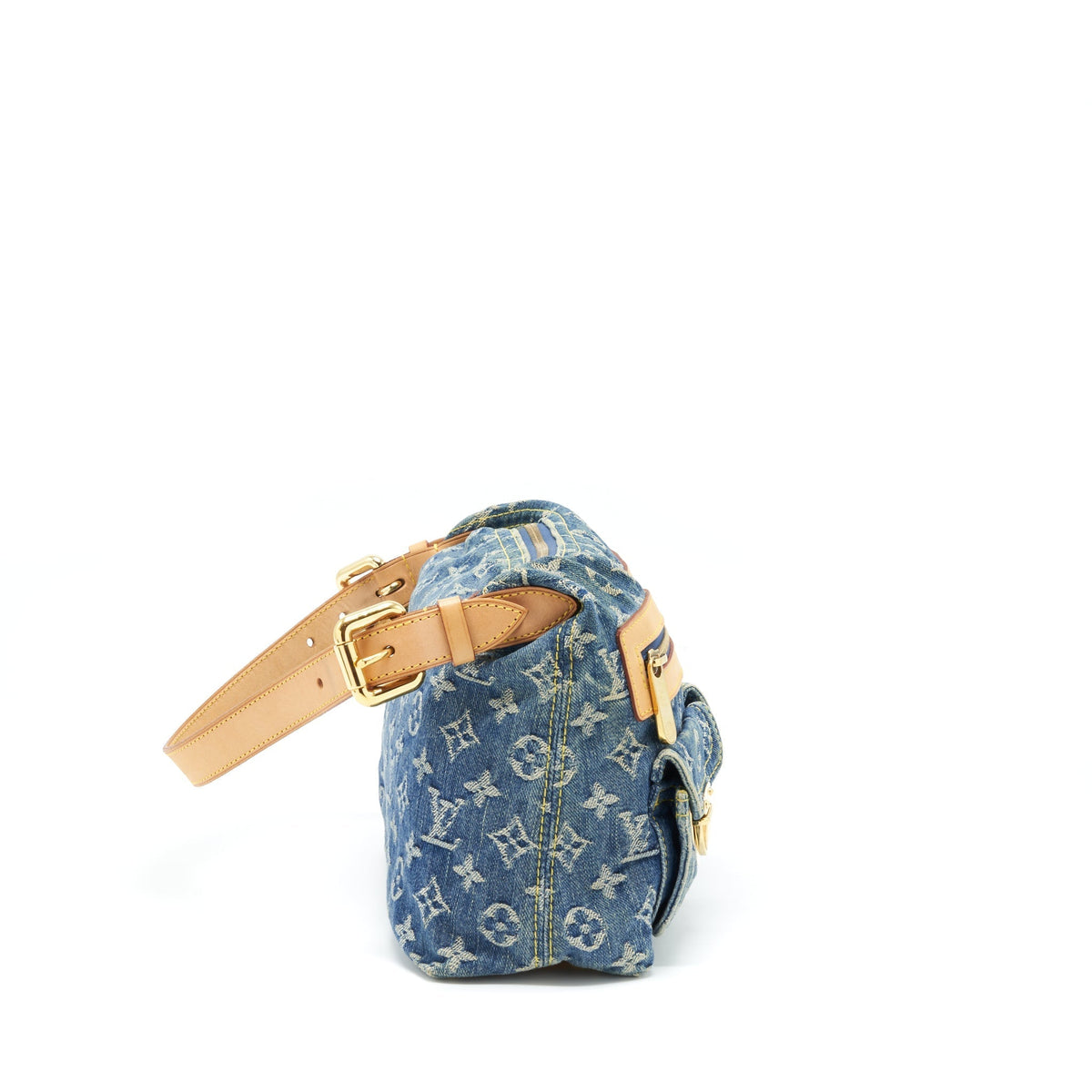 LOUIS VUITTON DENIM BAGGY PM MONOGRAM GHW
