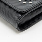 Louis Vuitton Twist Chain Wallet Limited Edition Patches EPI Black SHW