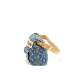LOUIS VUITTON DENIM BAGGY PM MONOGRAM GHW
