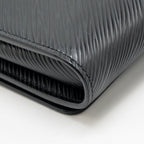 Louis Vuitton Twist Chain Wallet Limited Edition Patches EPI Black SHW