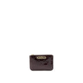 LOUIS VUITTON ZIPPY POUCH WITH KEY CHAIN PATENT DARK RED GHW