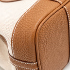 Hermes neo garden party 23 canvas/negonda ecru-beige/gold SHW