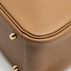 Hermes Mini Lindy Swift Alezan/Biscuit GHW