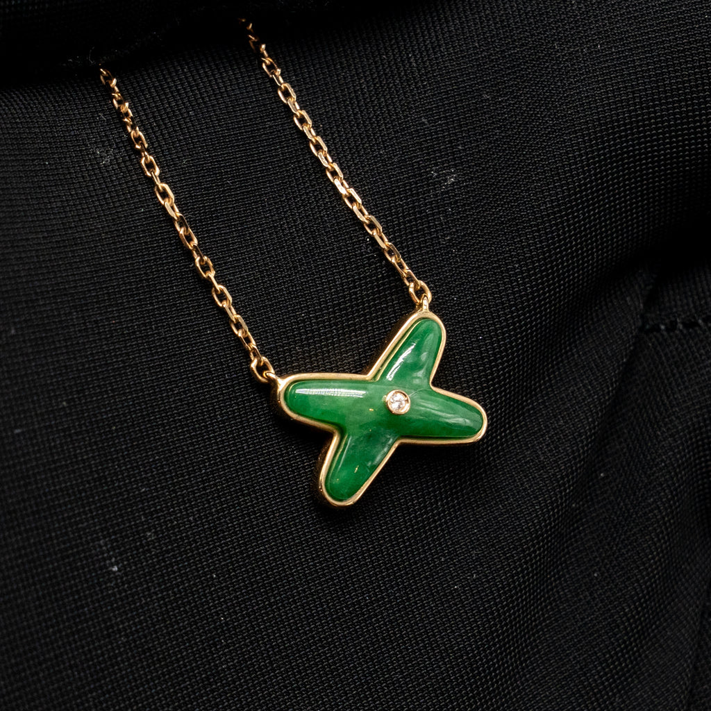 Chaumet Jeux De Liens Pendant Rose Gold, Jade