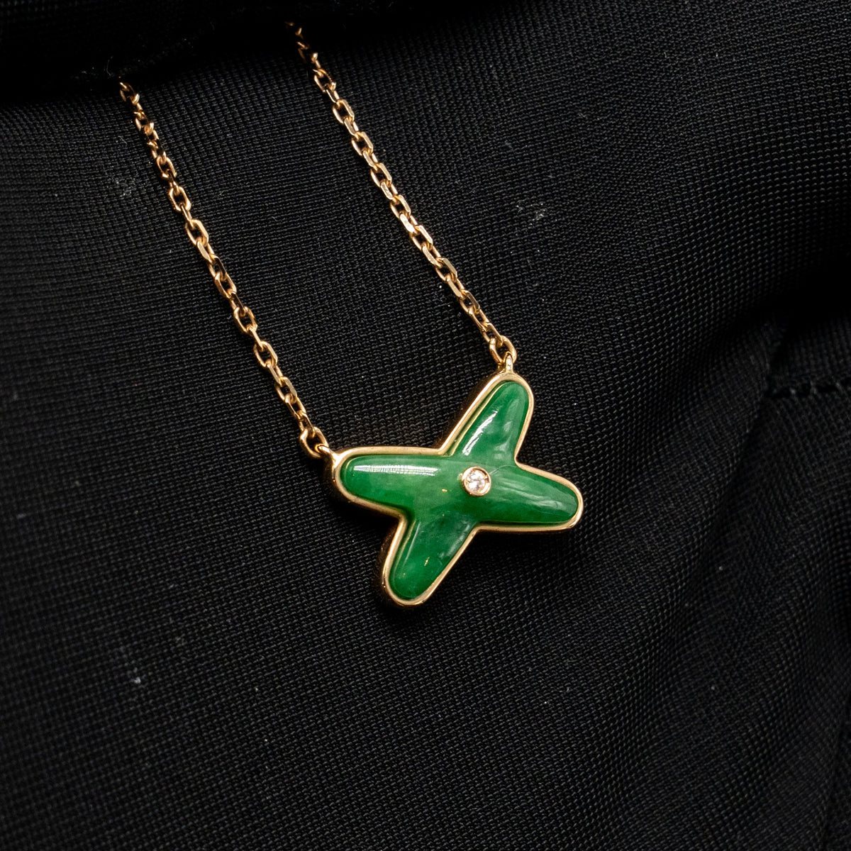 Chaumet Jeux De Liens Pendant Rose Gold, Jade