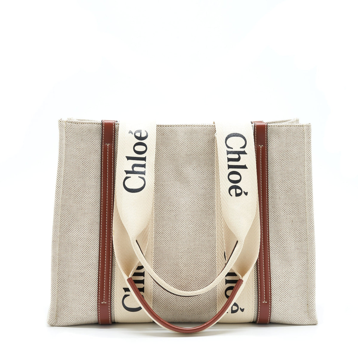 CHLOE CANVAS TOTE SHOULDER BAG