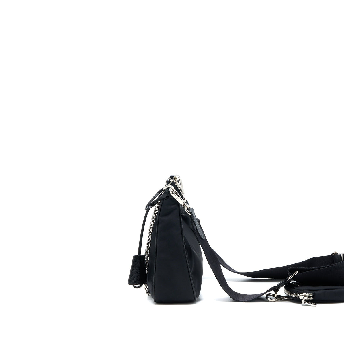 PRADA RE-EDITION 2005 NYLON BAG BLACK SHW