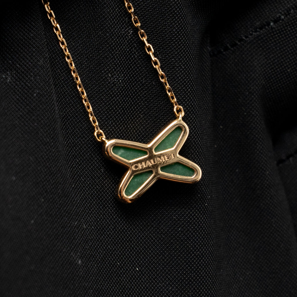Chaumet Jeux De Liens Pendant Rose Gold, Jade