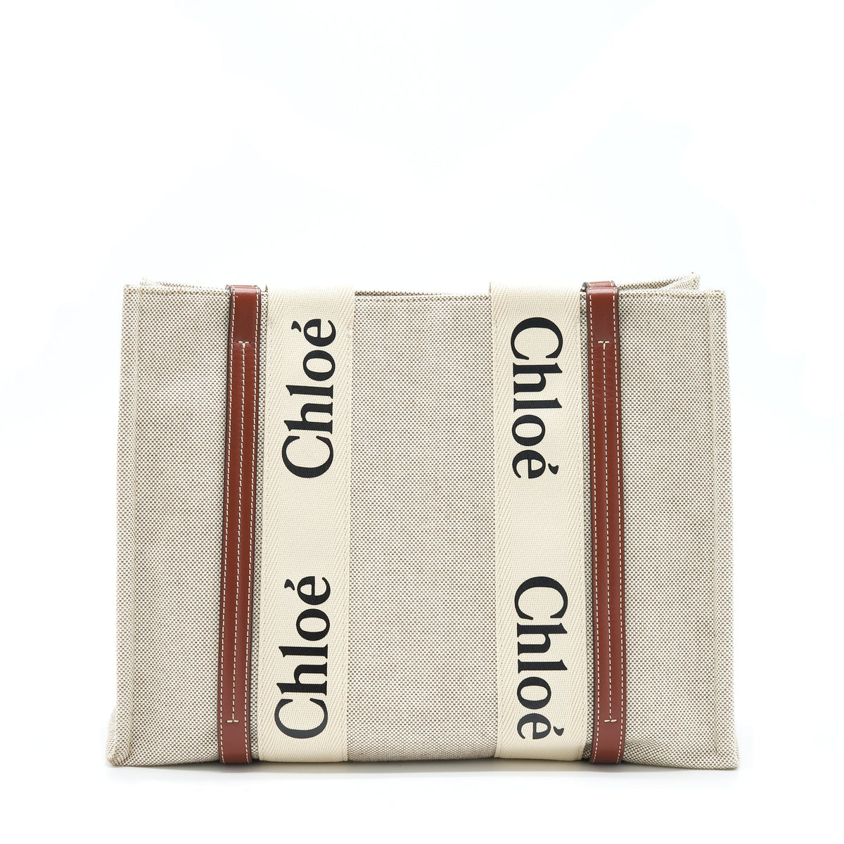 CHLOE CANVAS TOTE SHOULDER BAG