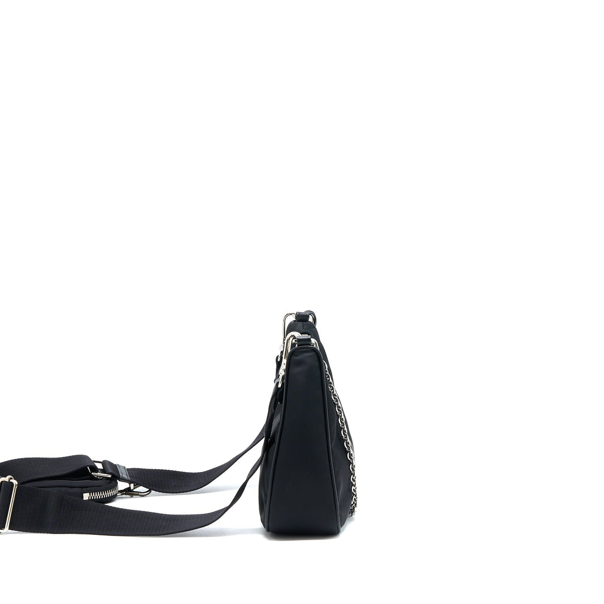 PRADA RE-EDITION 2005 NYLON BAG BLACK SHW