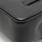 Chanel Small Preppy Coco Shoulder Flap Bag Grained Shiny Calfskin Black GHW (Microchip)