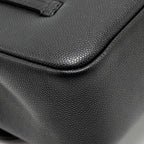 Chanel Small Preppy Coco Shoulder Flap Bag Grained Shiny Calfskin Black GHW (Microchip)