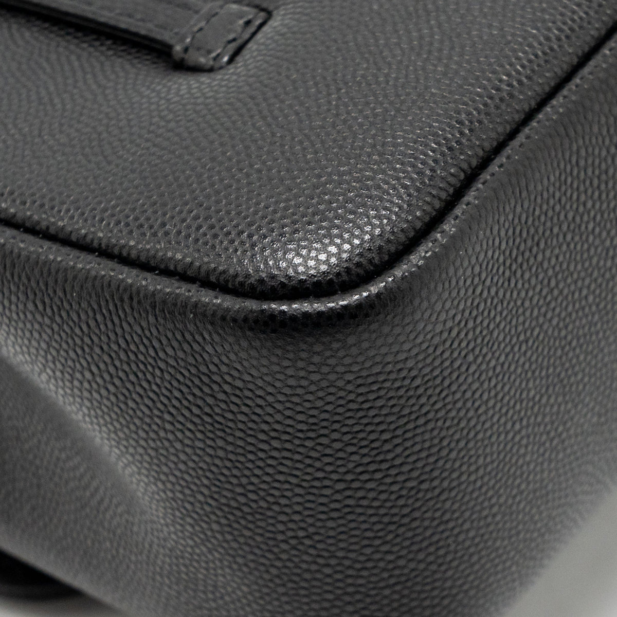 Chanel Small Preppy Coco Shoulder Flap Bag Grained Shiny Calfskin Black GHW (Microchip)