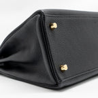 Hermes Kelly 28 Togo Black GHW