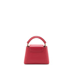LOUIS VUITTON CAPUCINES MINI TAURILLON SCARLET GHW (NEW VERSION)