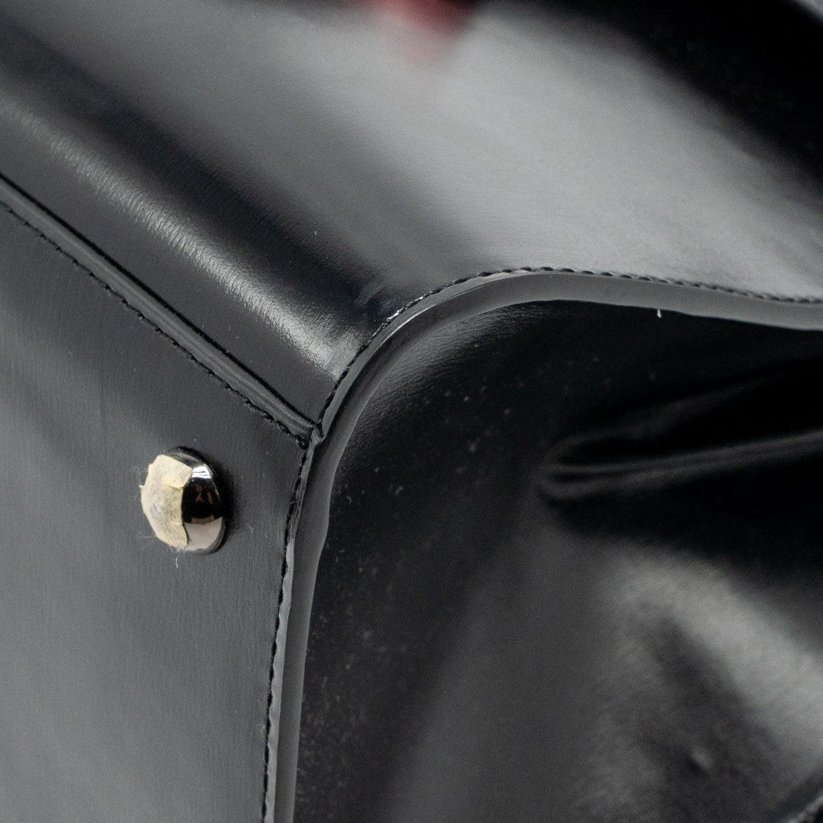 Delvaux brilliant MM box leather black with multicolour hardware
