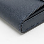 HERMES Charniere to go pouch Madame Blue Nuit GHW