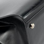 Delvaux brilliant MM box leather black with multicolour hardware