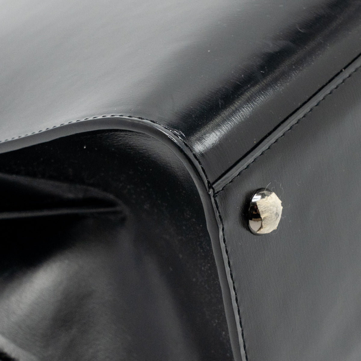 Delvaux brilliant MM box leather black with multicolour hardware