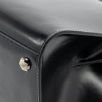 Delvaux brilliant MM box leather black with multicolour hardware