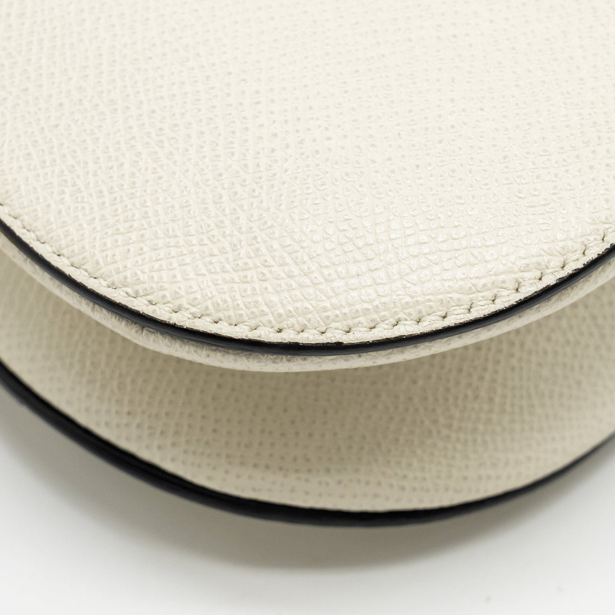 DIOR MINI SADDLE BAG CALFSKIN WHITE GHW