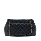 CHANEL MATELASSE CHAIN TOTE BAG CAVIAR BLACK GHW