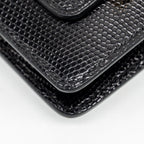 HERMES ROULIS SLIM LIZARD BLACK GHW