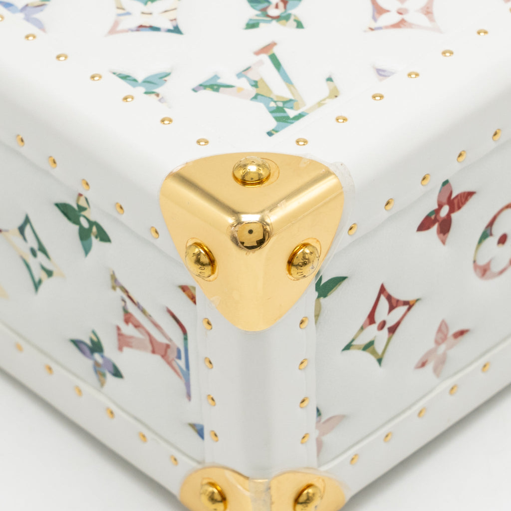 Louis Vuitton Camera Box leather cuir white GHW