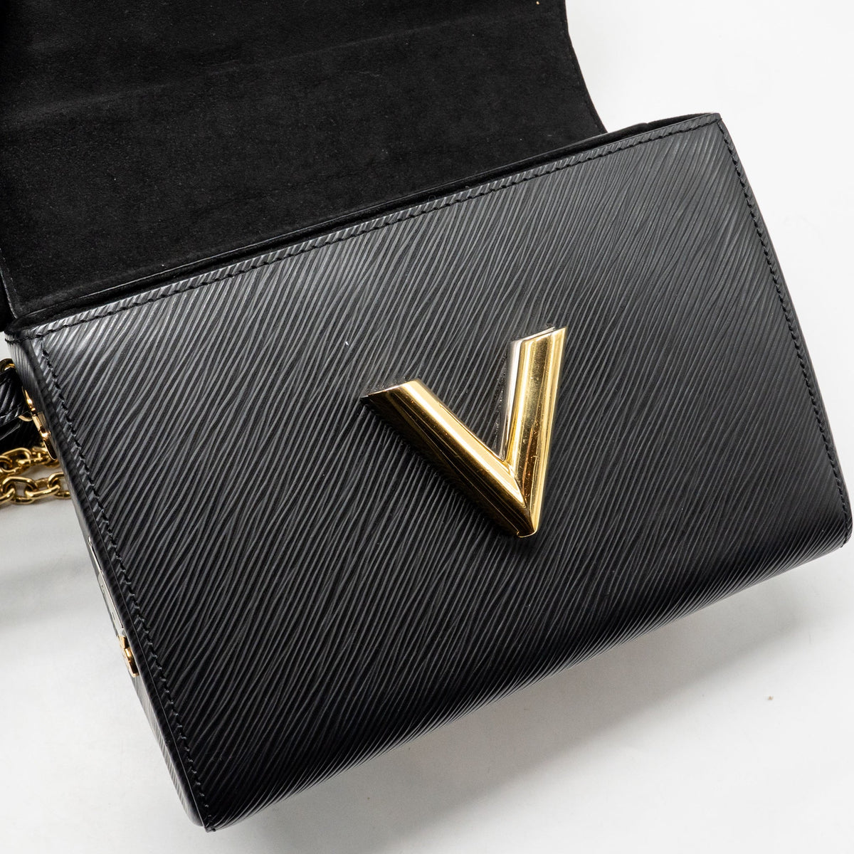 LOUIS VUITTON LOVE LOCK TWIST MM EPI BLACK MULTICOLOUR HARDWARE