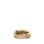 BOTTEGA VENETA MINI JODIE INTRECCIATO LEATHER LIGHT BEIGE GHW
