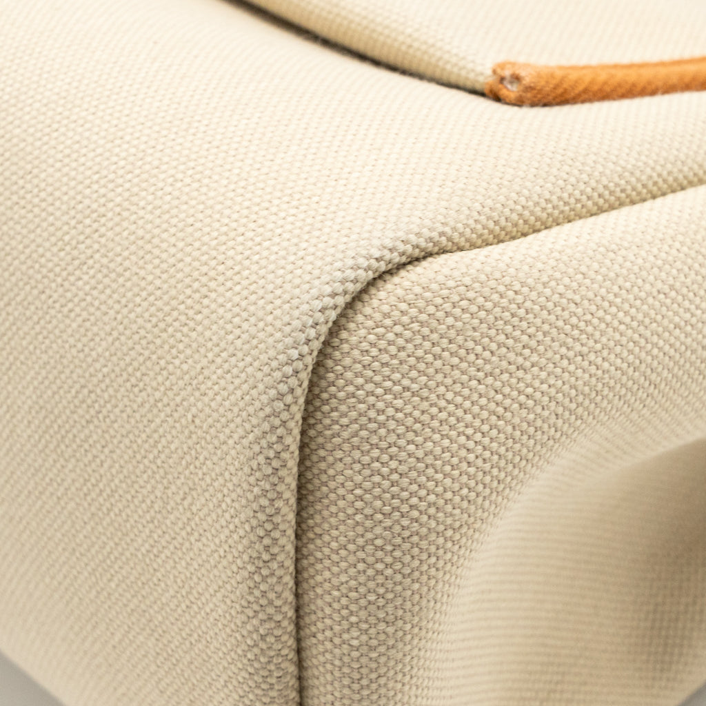 Hermes herbag 31 zip bag canvas/hunter leather beton SHW