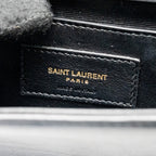 Saint Laurent/YSL Small Hearts Kate Clutch Calfskin Black/Metallic Red GHW