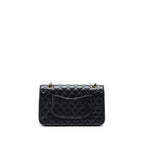 CHANEL MEDIUM CLASSIC DOUBLE FLAP BAG CAVIAR BLACK GHW